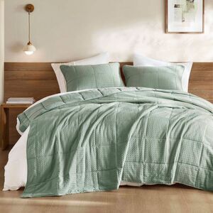 510 Design -  Twin/Twin Extra Long Mina Waffle Weave  Green